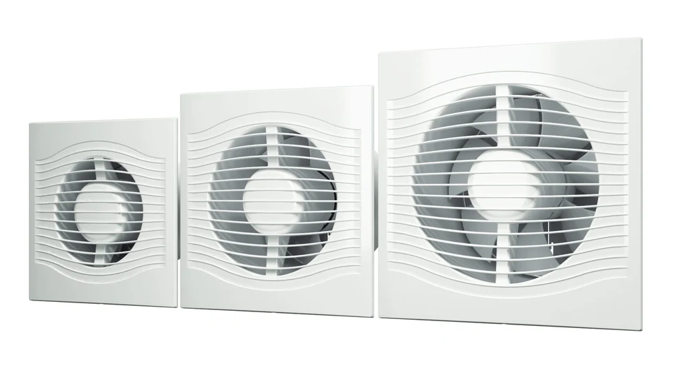Ventilator baie SLIM 6C MR, Super Silent, Garantie 2 ani, Clapeta antiretur, Motor Long Life 40000h, Debit 250mc/h, Ø150mm 2