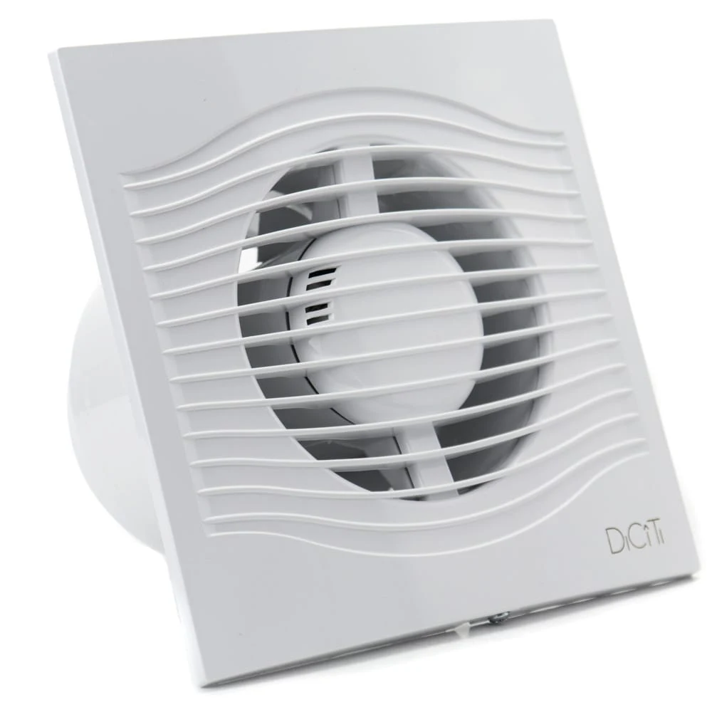 Ventilator baie SLIM 6C MR, Super Silent, Garantie 2 ani, Clapeta antiretur, Motor Long Life 40000h, Debit 250mc/h, Ø150mm 1