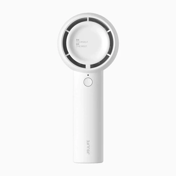 Ventilator portabil de mână JISULIFE, Life5, autonomie 2-7h, baterie 2000mAh, 3 viteze, încărcare rapidă, Alb 1