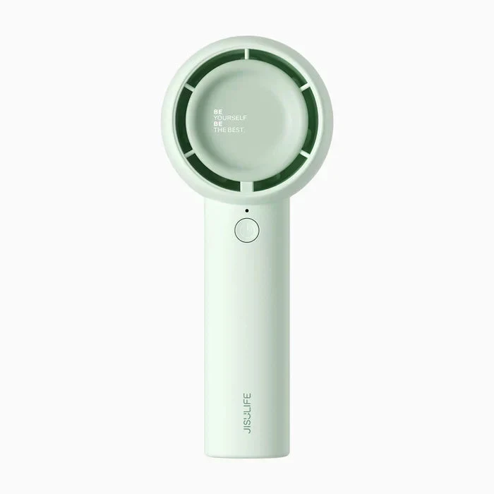 Ventilator portabil de mână JISULIFE, Life5, autonomie 2-7h, baterie 2000mAh, 3 viteze, încărcare rapidă, Verde mentă 1