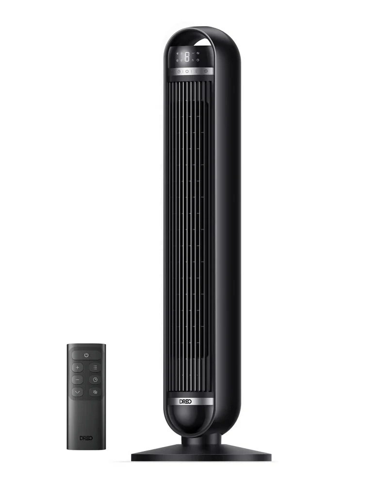 Ventilator Turn DREO Nomad DR-HTF014, 8 viteze, 4 functii, 92cm, oscilatie 90°, HyperSilent 25dB, telecomanda, negru 2