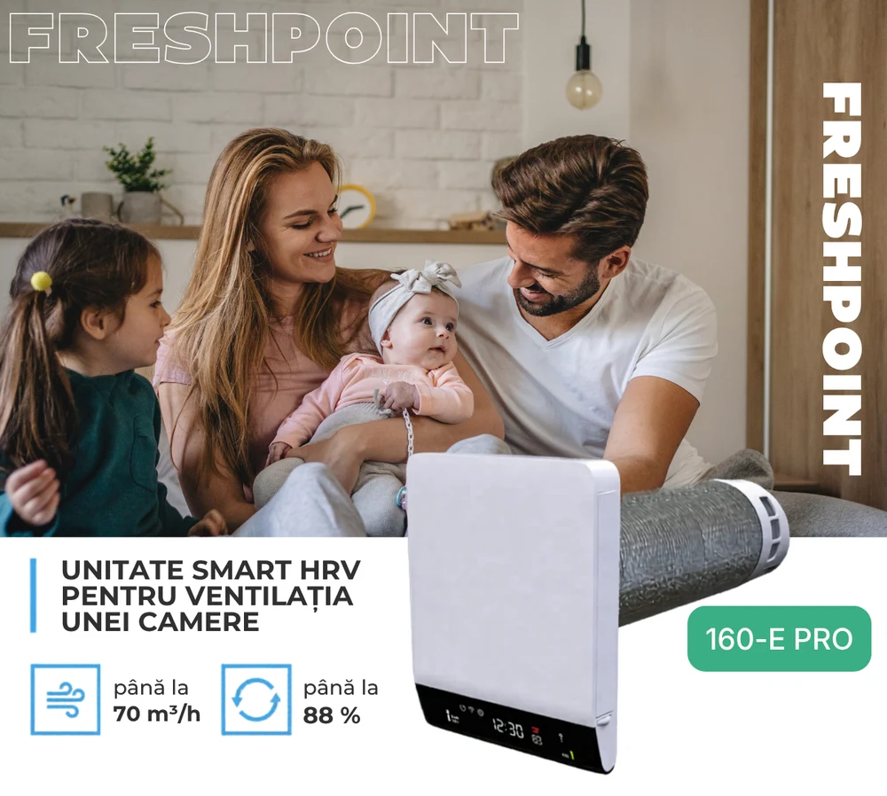 Recuperator Caldură BLAUBERG 160-E PRO   70mc/h